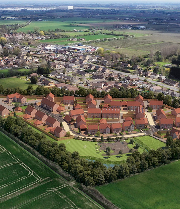 Luxury New build Beckett Hamlet, located in Wisbech. Delivering 64 homes and two blocks of apartments to a beautiful Cambridgeshire town that deliver a luxury living setting through our Gold Specification.